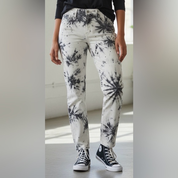 Twiggy Z Stretch Denim jeans antique black tie-dye wash, by James ICON size 30 - Picture 2 of 8